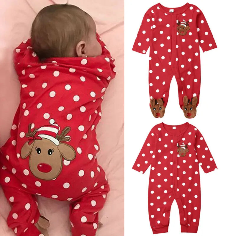 Christmas romper for baby boy and girl