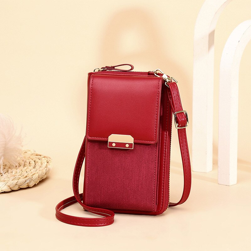 Small leather women's shoulder bag