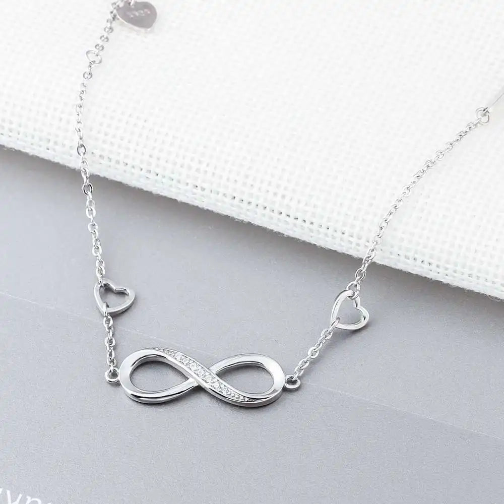 Silver Infinity Bracelets for Women, Adjustable Friendship Bracelets