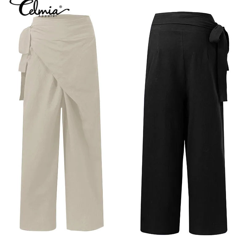 Women long pants fashion casual high waist