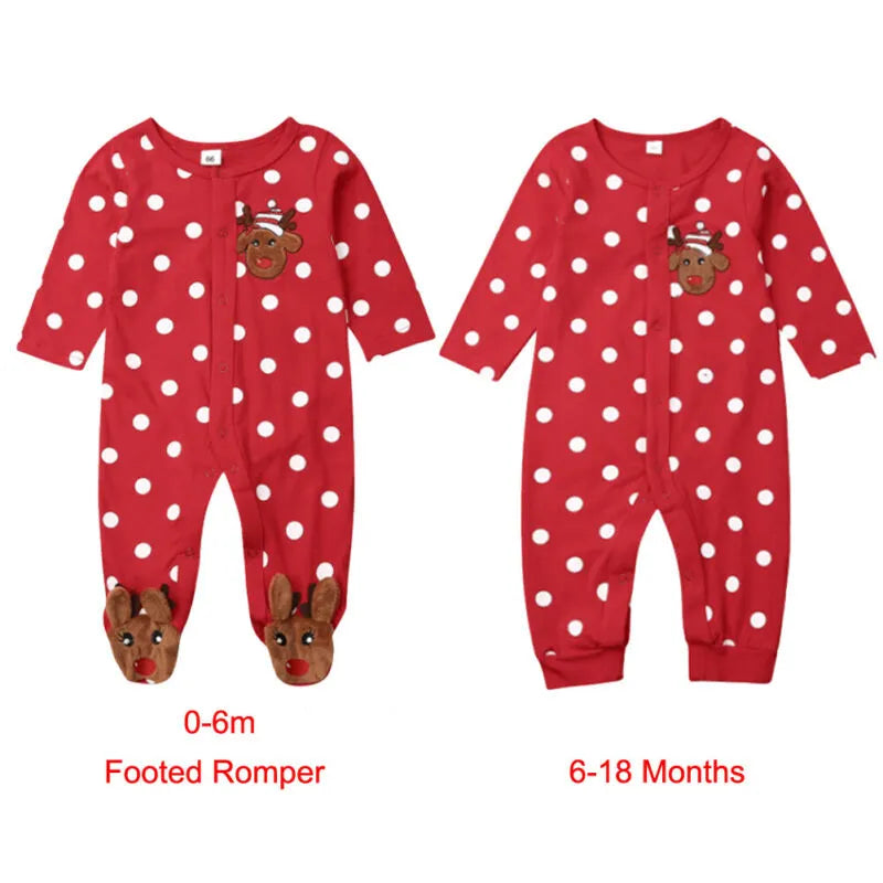 Christmas romper for baby boy and girl