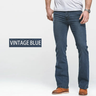 Classic stretch denim pants for men