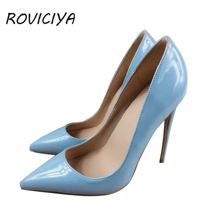 Light blue women's pumps