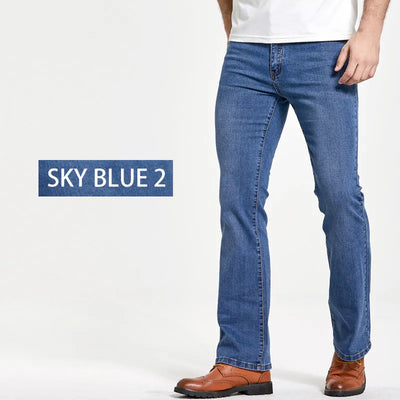 Classic stretch denim pants for men