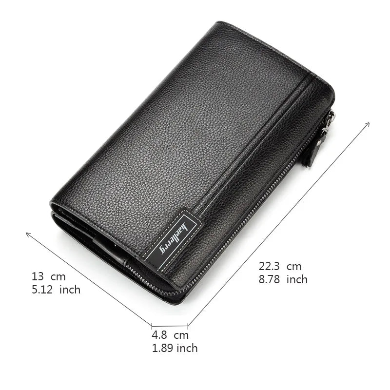 Large capacity clutch, multifunction wallet for men