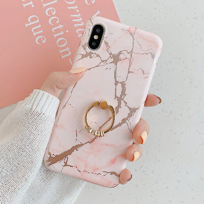 Phone case with ring for iPhone