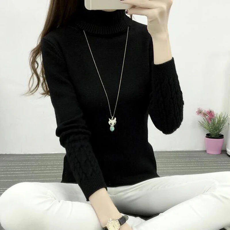 Women turtleneck sweater