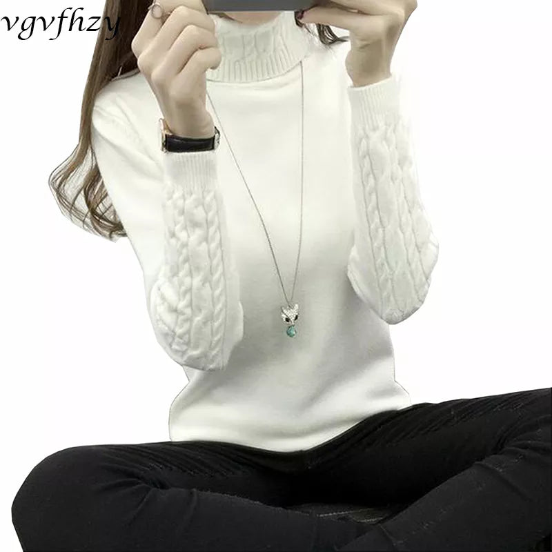 Women turtleneck sweater