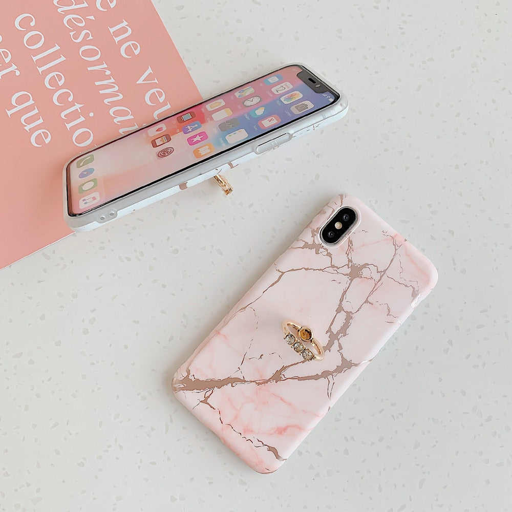 Phone case with ring for iPhone