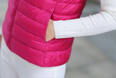 Women's sleeveless down jacket