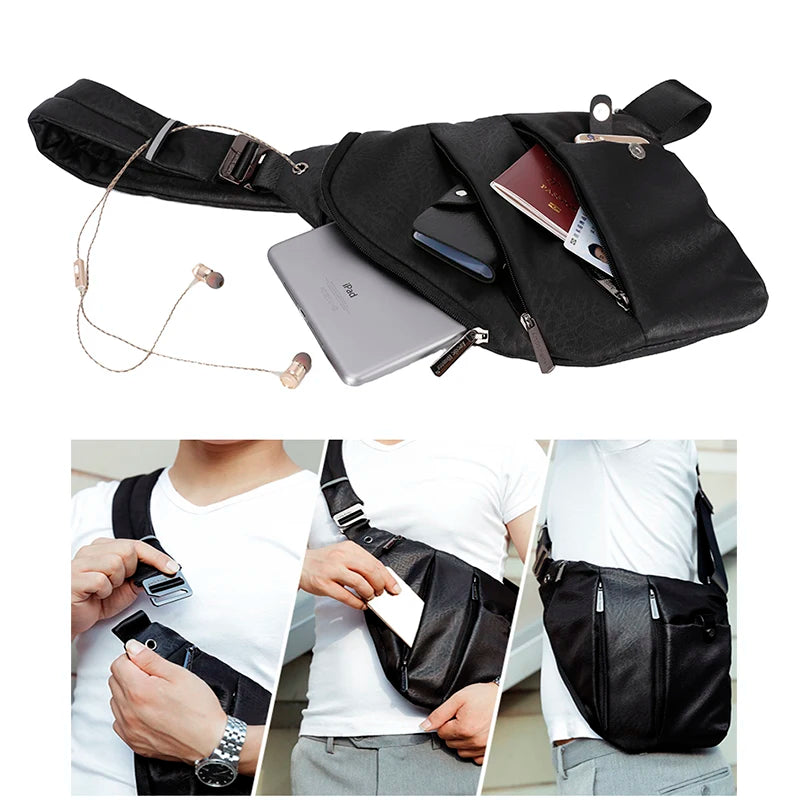 Shoulder bags men black