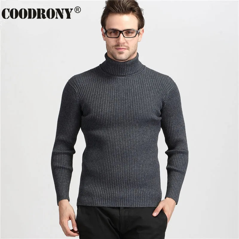 Classic turtleneck sweater for men