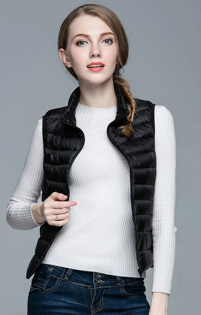 Women's sleeveless down jacket