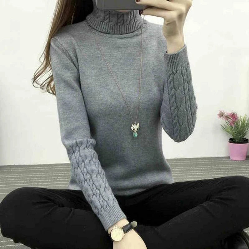 Women turtleneck sweater