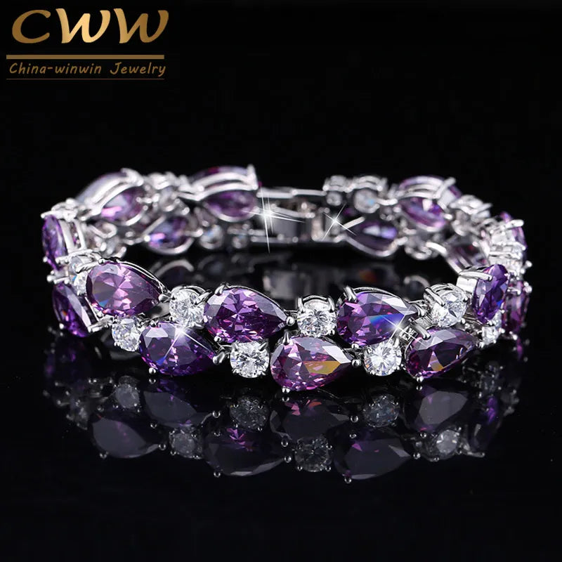 Clear Zircon Bracelets for Women