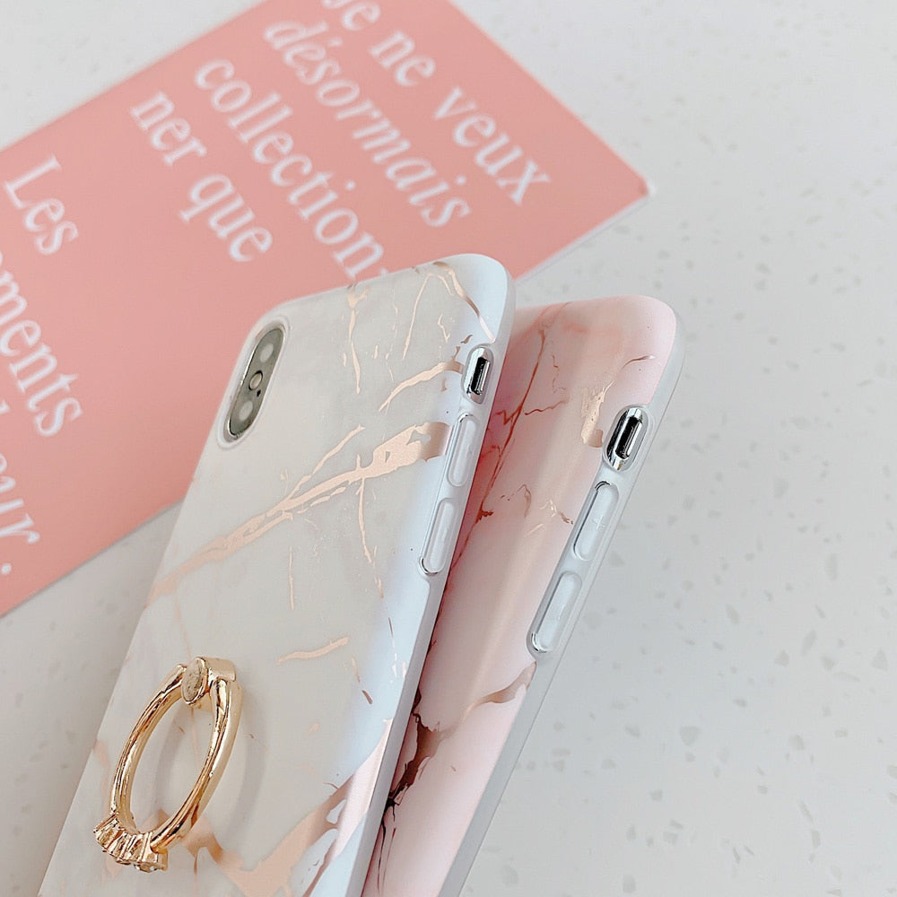 Phone case with ring for iPhone