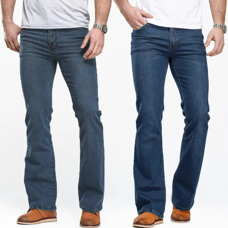 Classic stretch denim pants for men