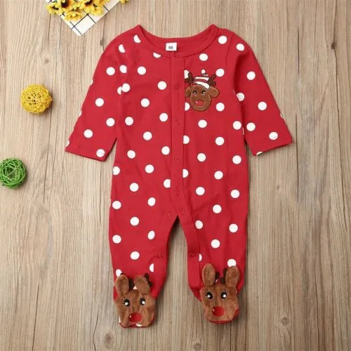 Christmas romper for baby boy and girl