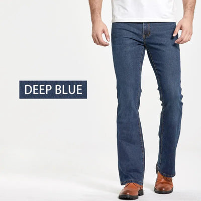 Classic stretch denim pants for men