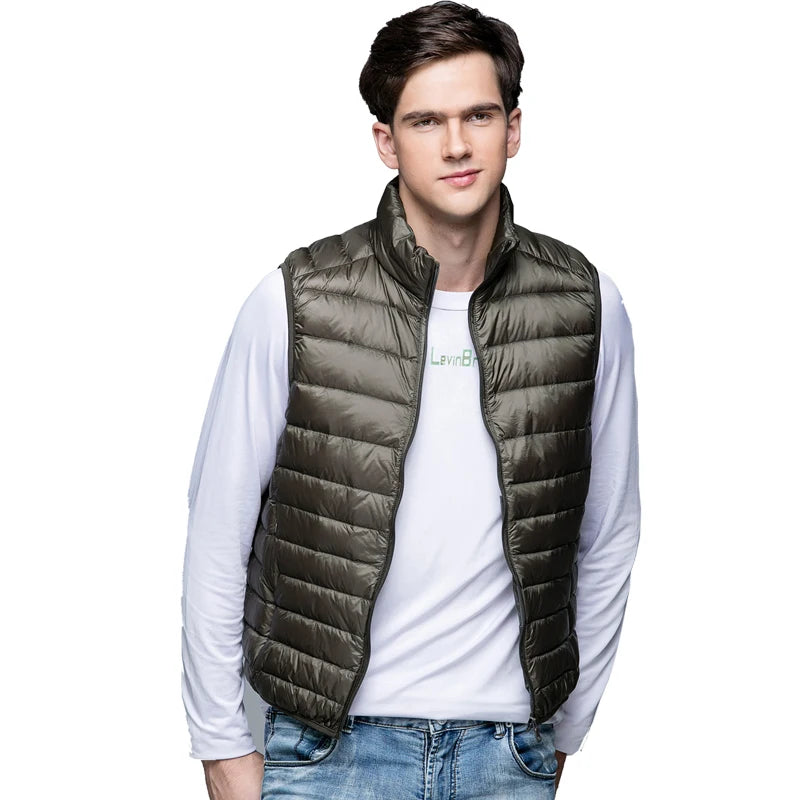 Men's sleeveless down jacket