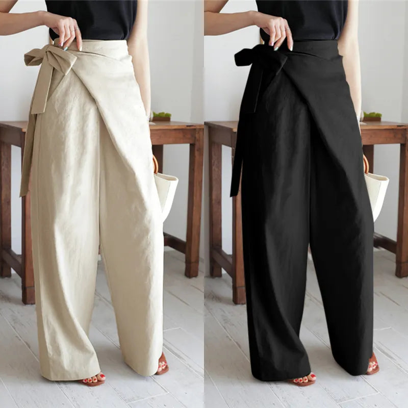 Women long pants fashion casual high waist