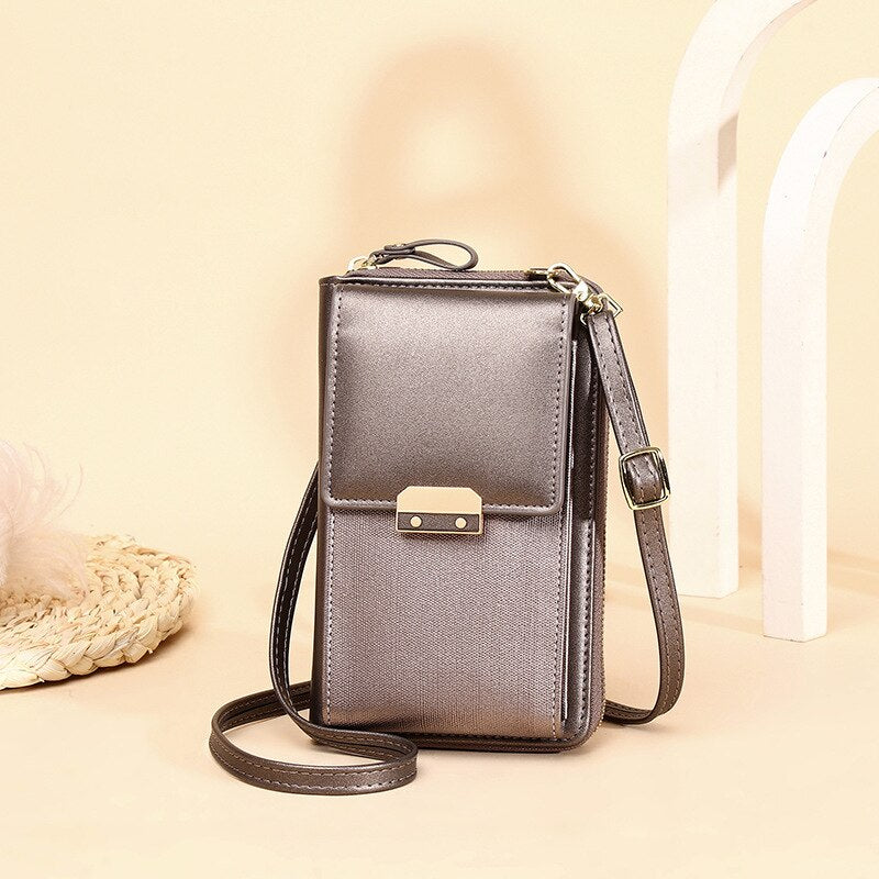 Small leather women's shoulder bag