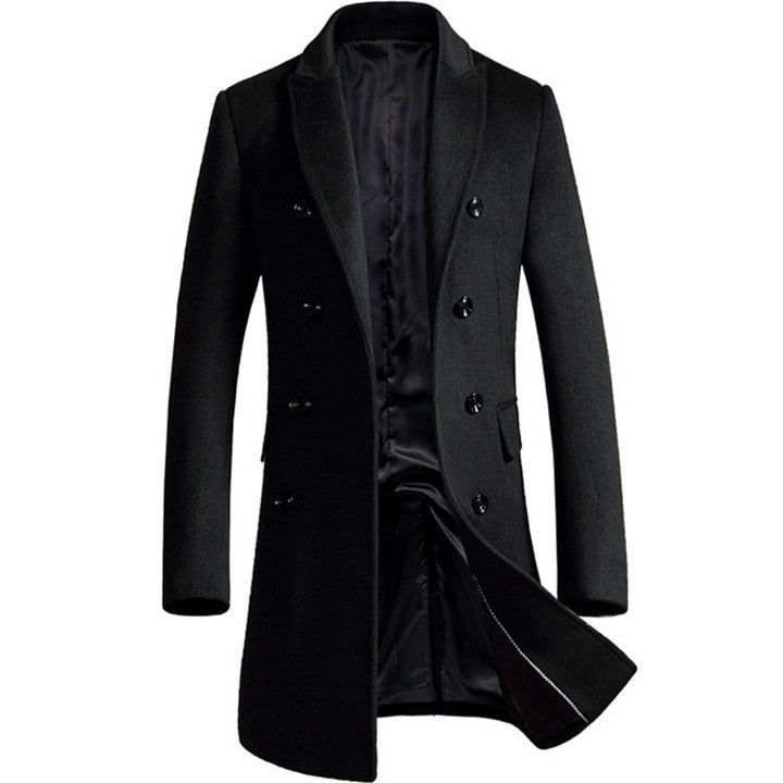 Men's fitted wool jacket