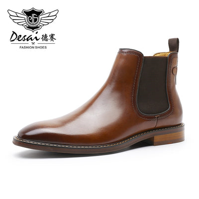 Leather men's boots