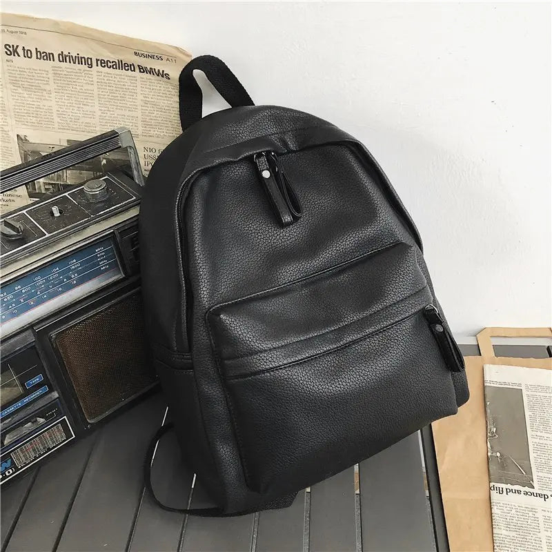 Casual Backpack Women Nylon Solid Color