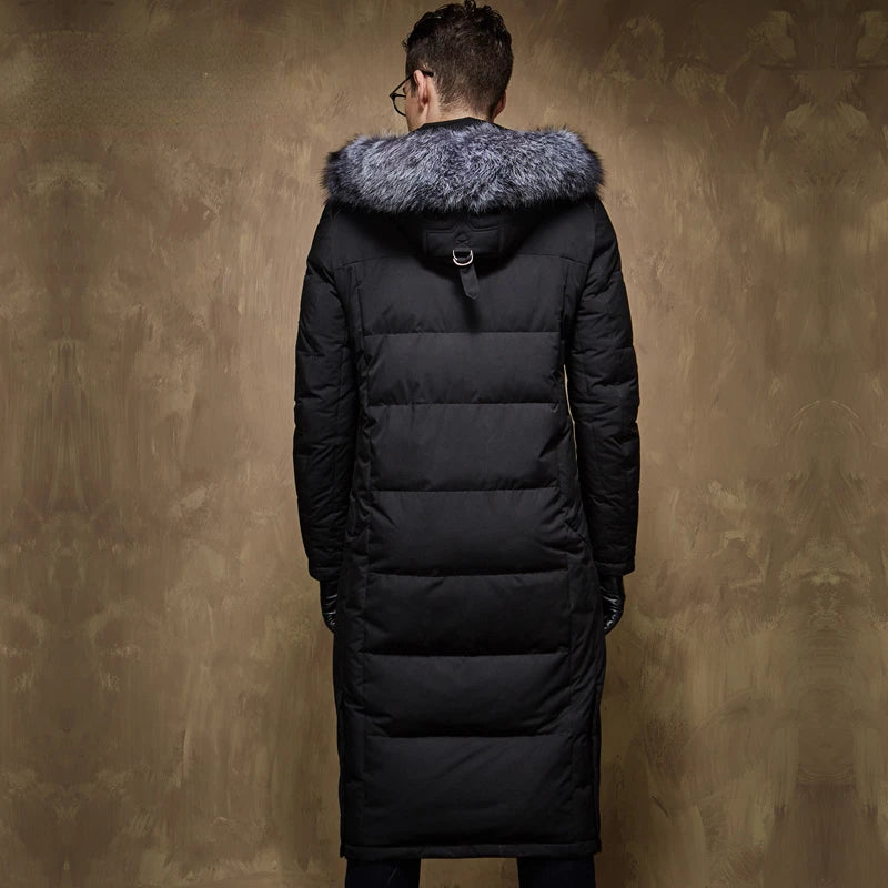 Black hooded parkas with fox fur dollar