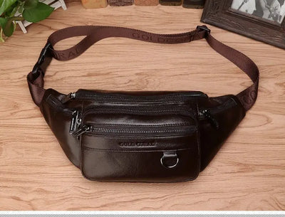 Leather shoulder bags