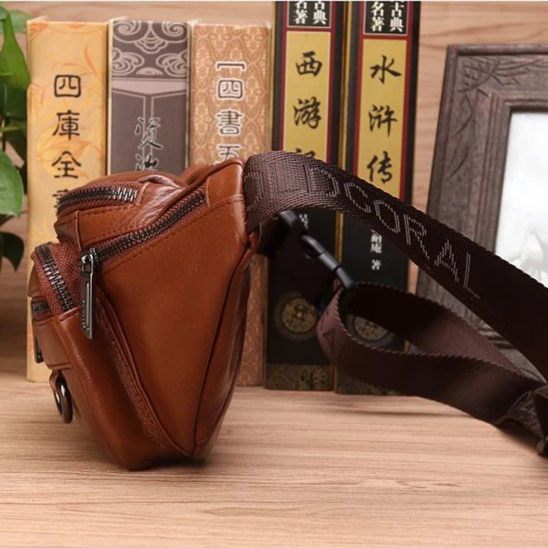 Leather shoulder bags