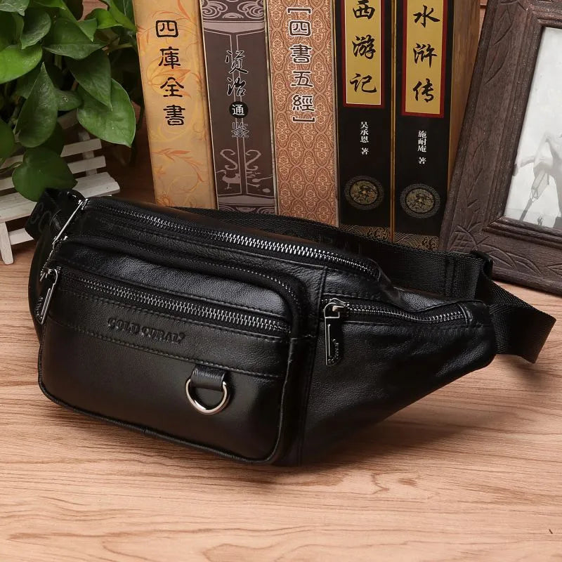 Leather shoulder bags