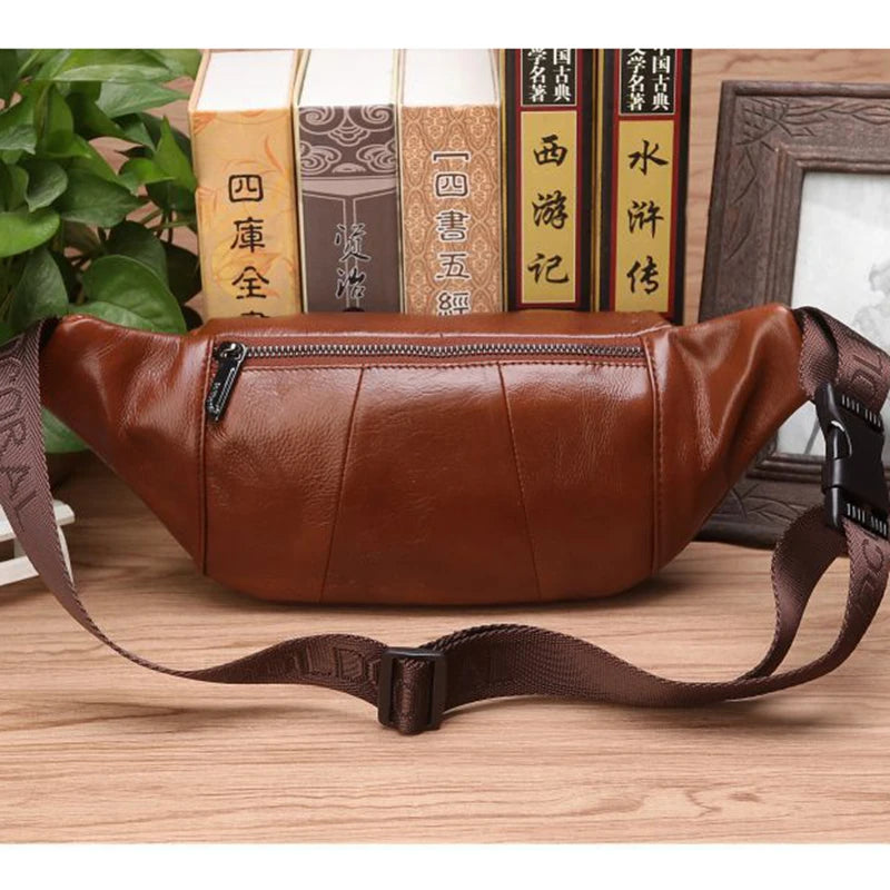 Leather shoulder bags