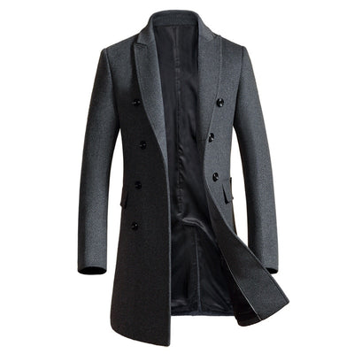 Men's fitted wool jacket