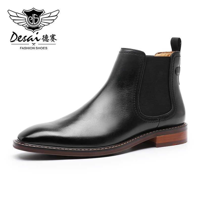 Leather men's boots