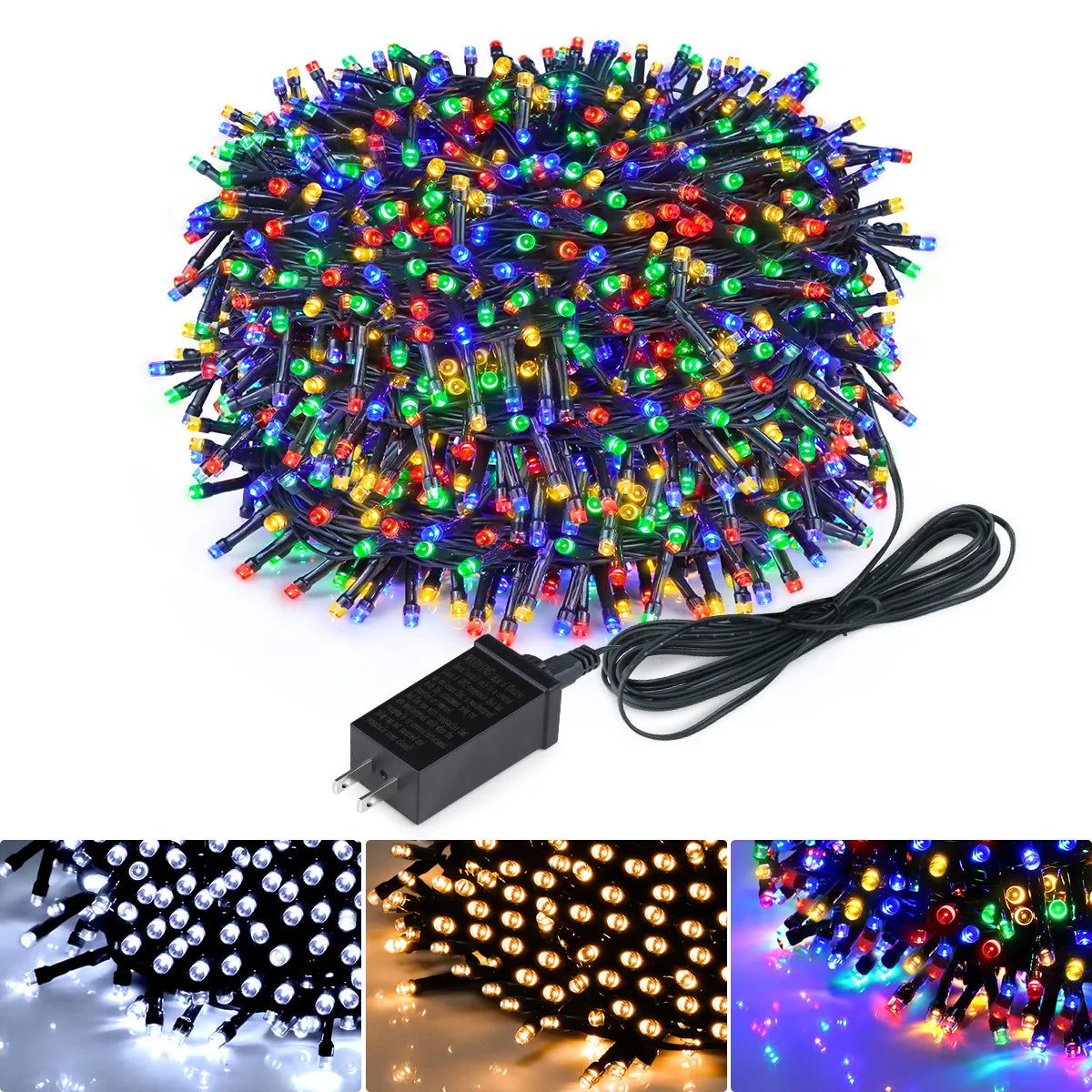 10M-100M Led Light String Street Garland Fairy Light 110V 220V Waterproof Outdoor Garden Party Wedding Christmas Decoration Lamp