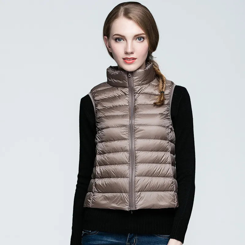 Women's sleeveless down jacket