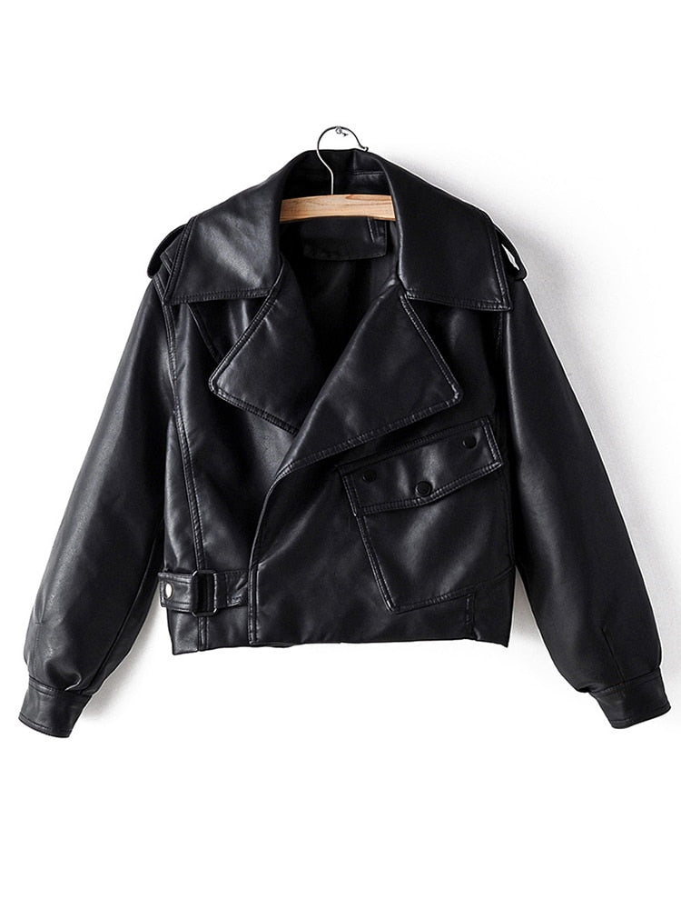 Leather jacket women