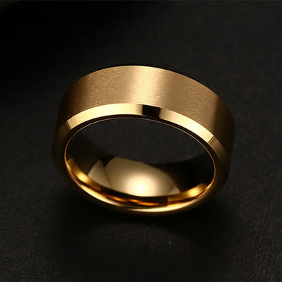 Fashion simple jewelry ring men steel