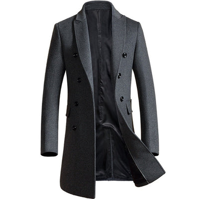 Men's fitted wool jacket