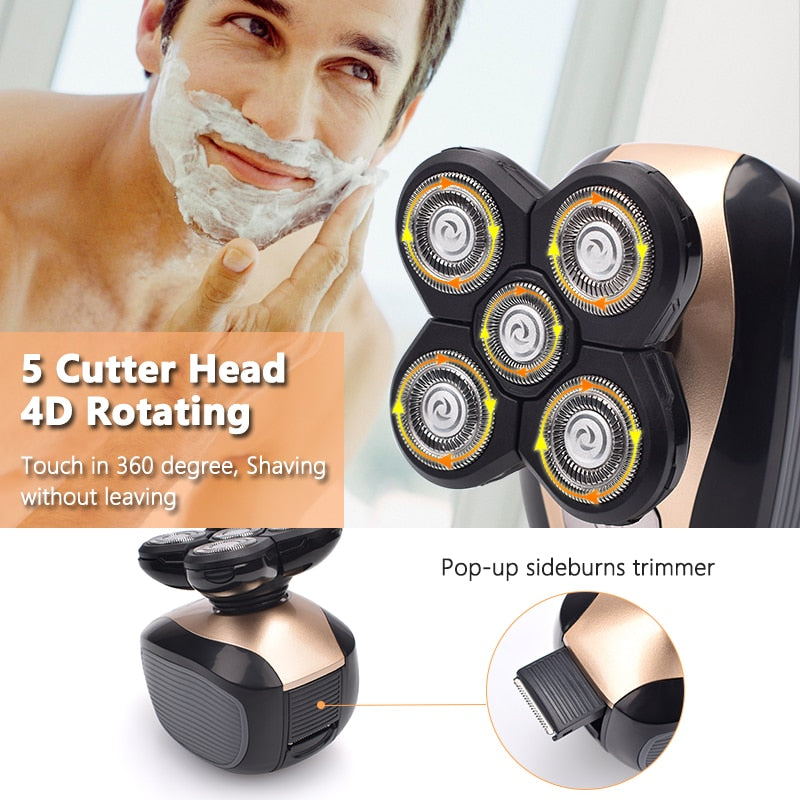 Rechargeable electric shaver for men