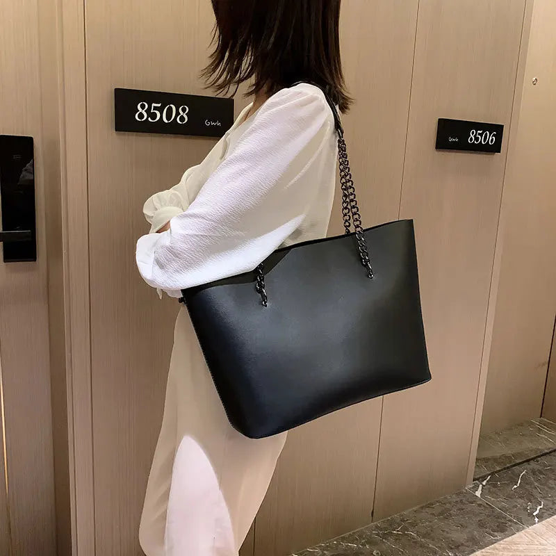 Leather shoulder bags