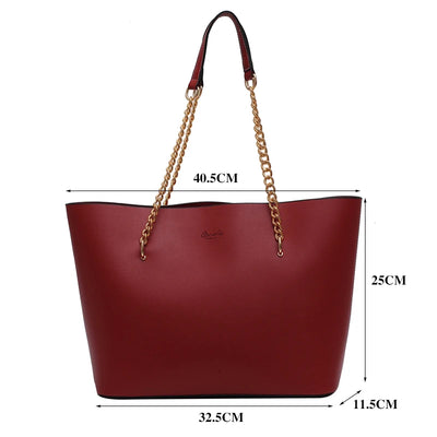 Casual women's leather handbag