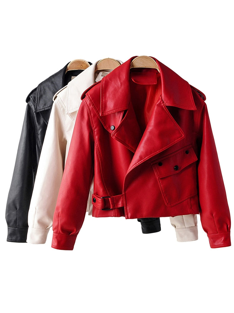 Leather jacket women