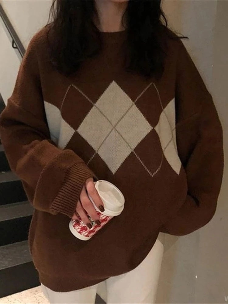 Knitted sweater women