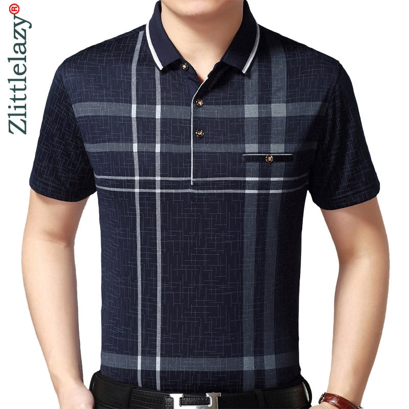 Short-sleeved polo shirt